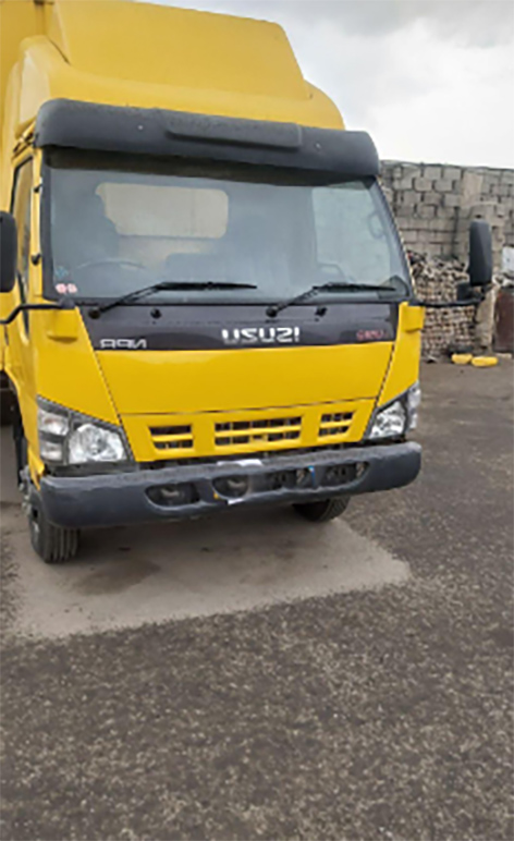 کامیونت ایسوزو 6 تن مدل 1389 زرد  کد TH-IZ-0029